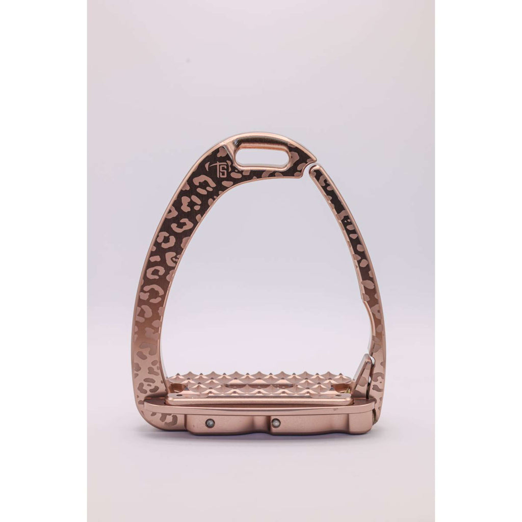 Tech Stirrups Stijgbeugels Venice Children Leopard Rosegold