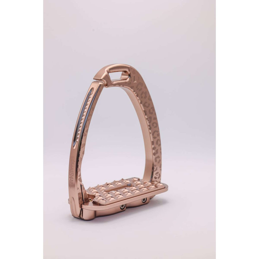 Tech Stirrups Stijgbeugels Venice Sloped EVO Leopard Rosegold
