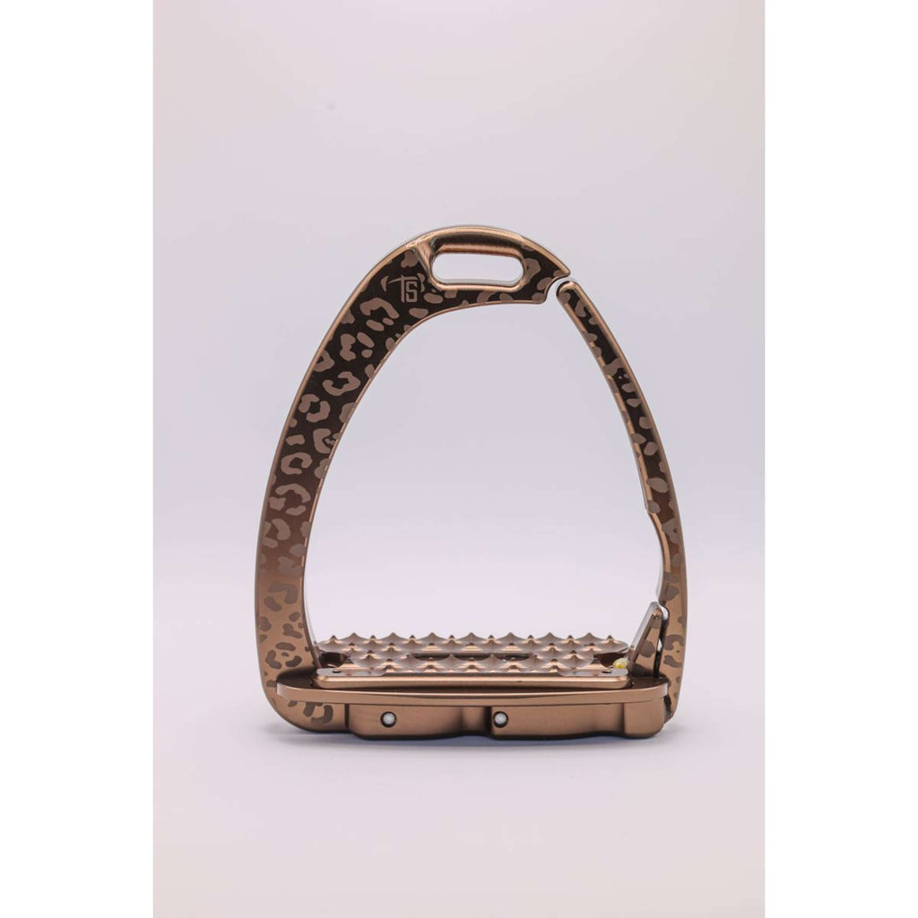Tech Stirrups Stijgbeugels Venice Children Leopard Brown