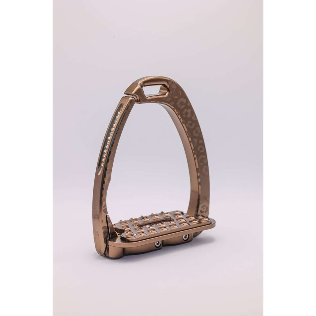 Tech Stirrups Stijgbeugels Venice Sloped EVO Leopard Rosegold