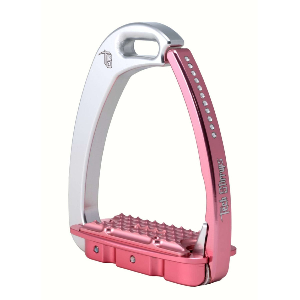 Tech Stirrups Stijgbeugels Venice Swarovski Kind Zilver/Roze