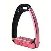 Tech Stirrups Stijgbeugels Venice Swarovski Kind Zwart/Roze