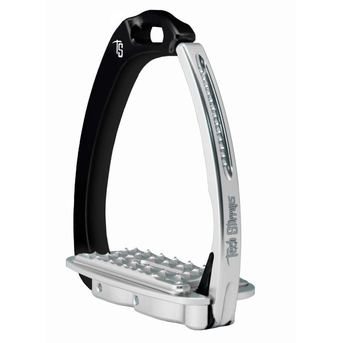 Tech Stirrups Stijgbeugels Venice Sloped Evo Swarovski Zwart/Zilver