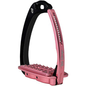 Tech Stirrups Stijgbeugels Venice Sloped Evo Swarovski Zwart/Roze