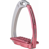 Tech Stirrups Stijgbeugels Venice Sloped Evo Swarovski Zilver/Roze