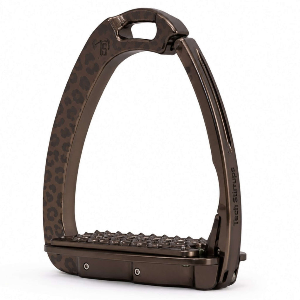 Tech Stirrups Stijgbeugels Venice Sloped EVO Leopard Brown