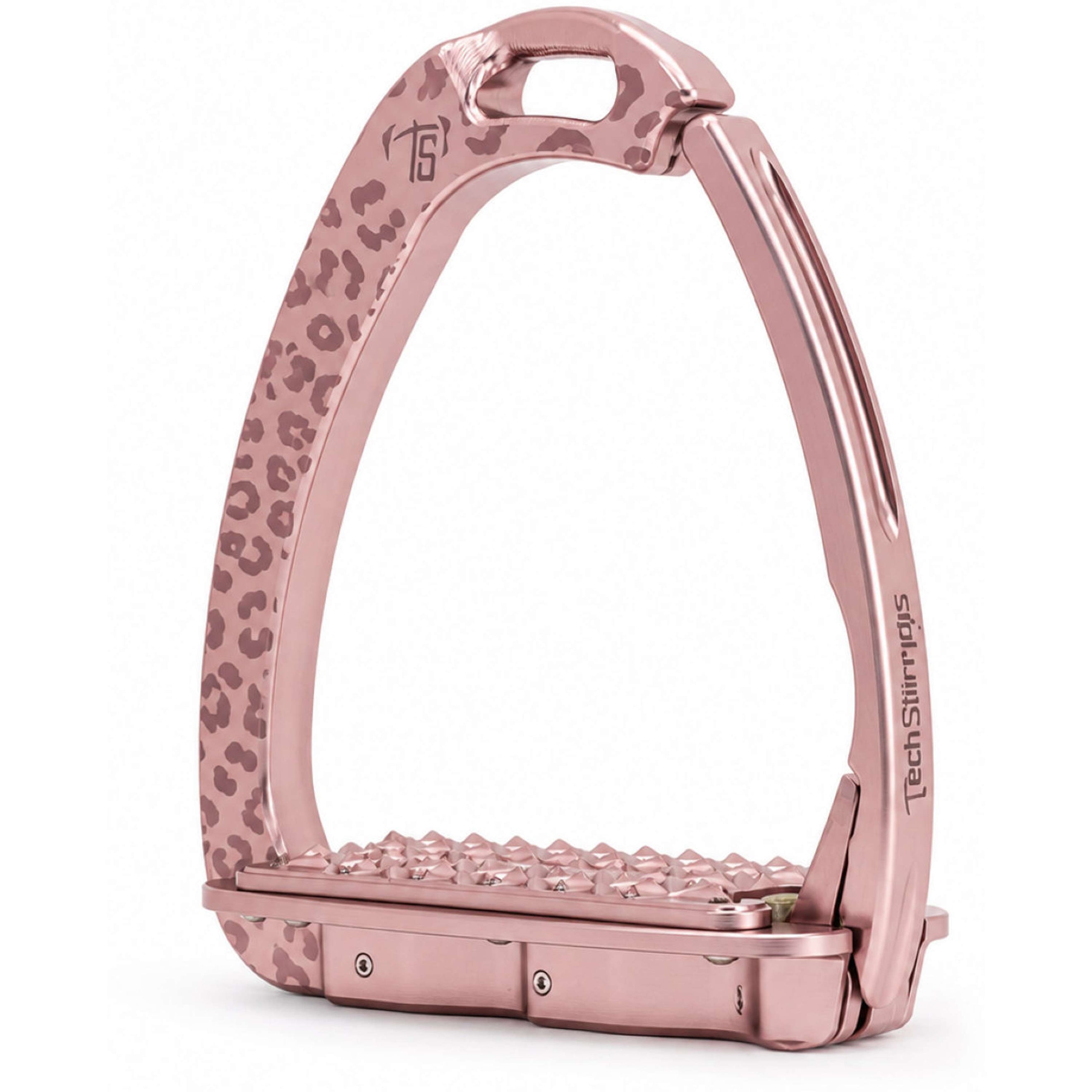 Tech Stirrups Stijgbeugels Venice Sloped EVO Leopard Rosegold