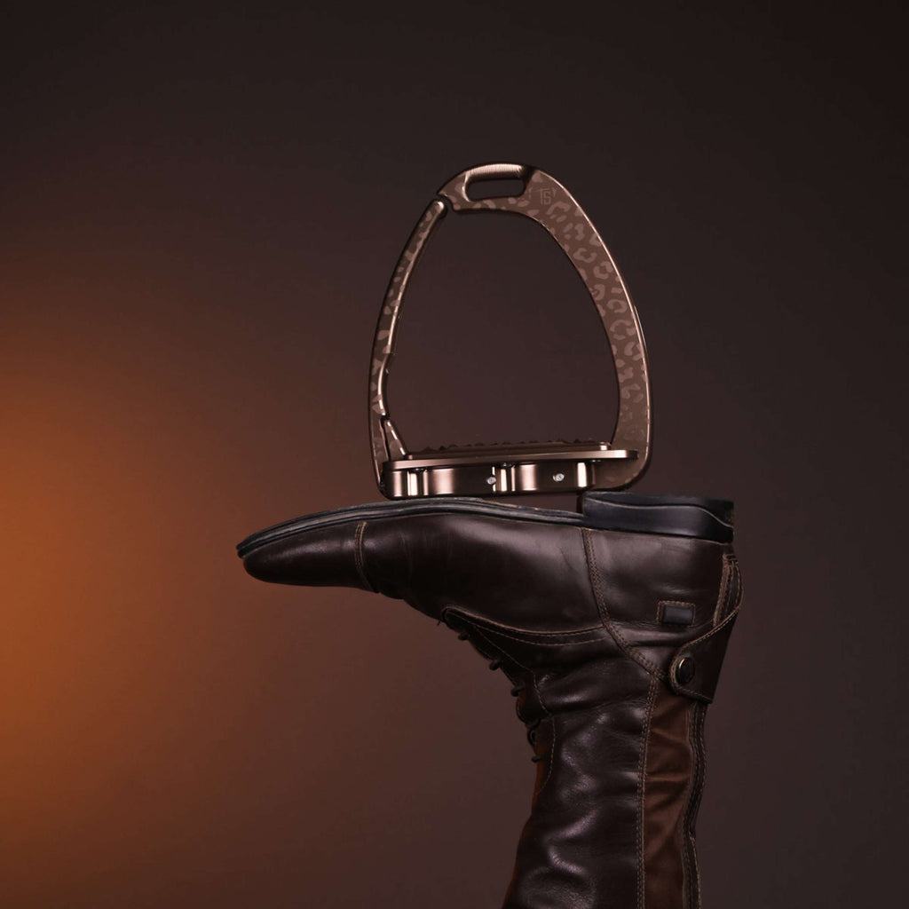 Tech Stirrups Stijgbeugels Venice Sloped EVO Leopard Brown