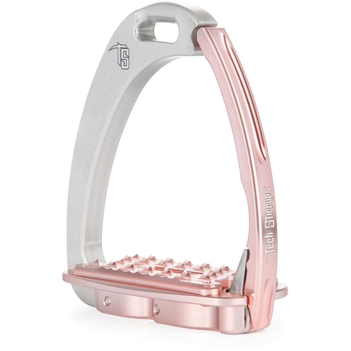 Tech Stirrups Stijgbeugels Venice Sloped M Zilver/Rose