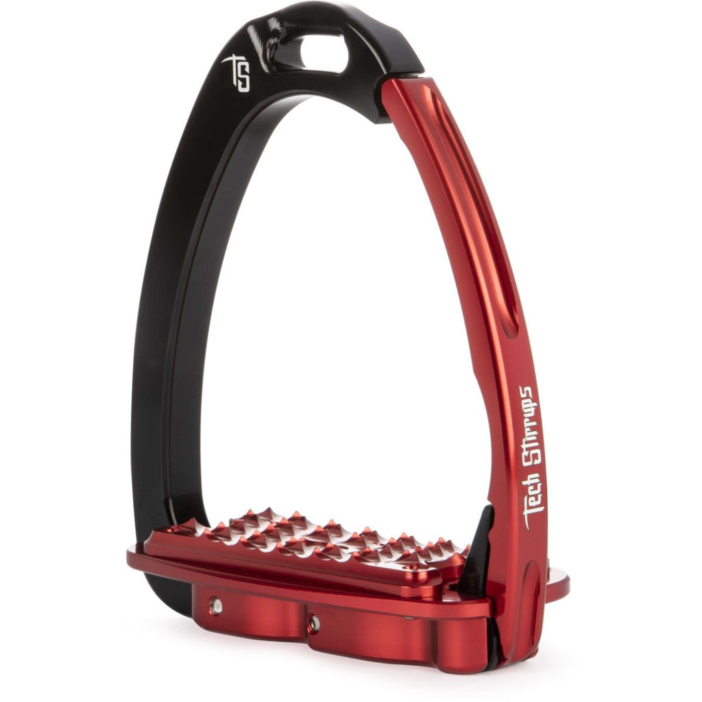 Tech Stirrups Stijgbeugels Venice Sloped EVO Zwart/Rood