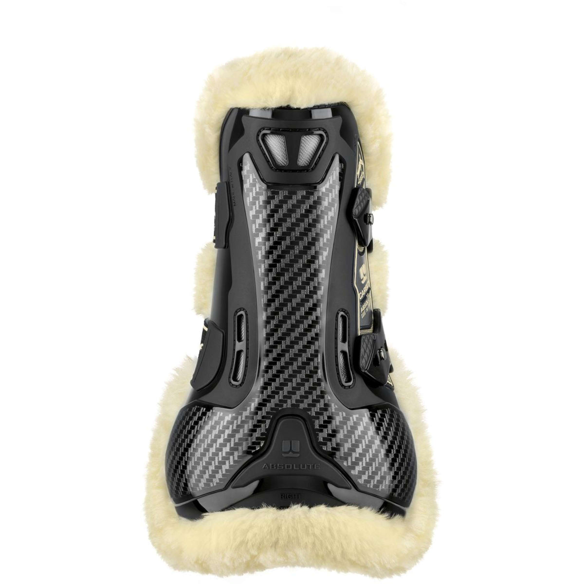 Veredus Peesbeschermers Carbon Gel Absolute Save the Sheep Front Zwart