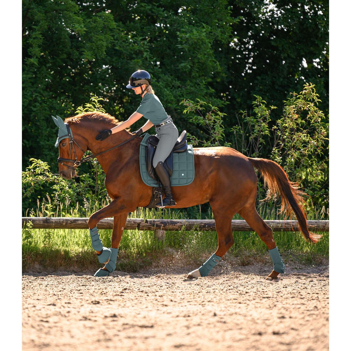 Waldhausen Zadeldekje Breath Performance Dressuur Pine Green