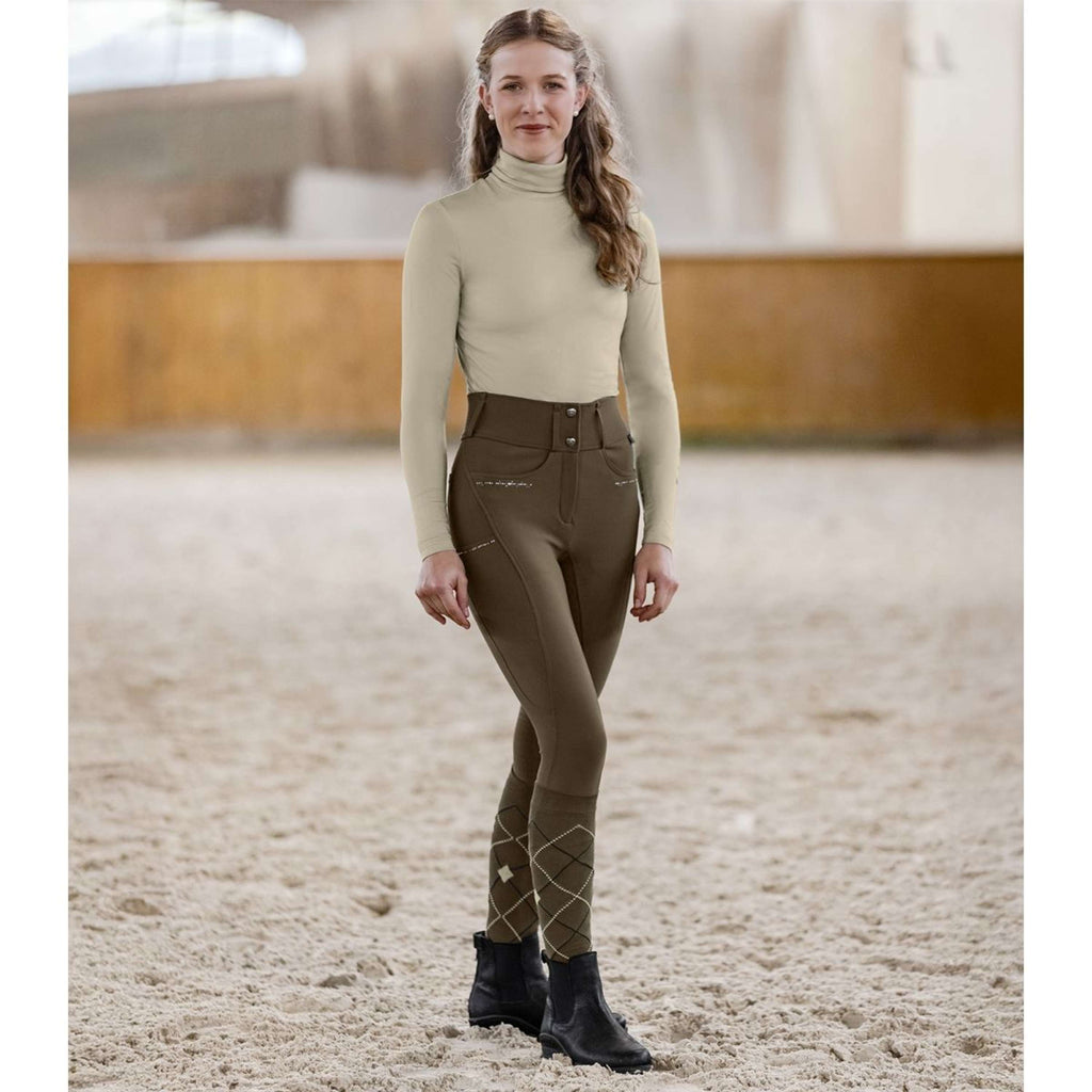 ELT Rijbroek Mathilda Glam High Waist Groen/Bruin