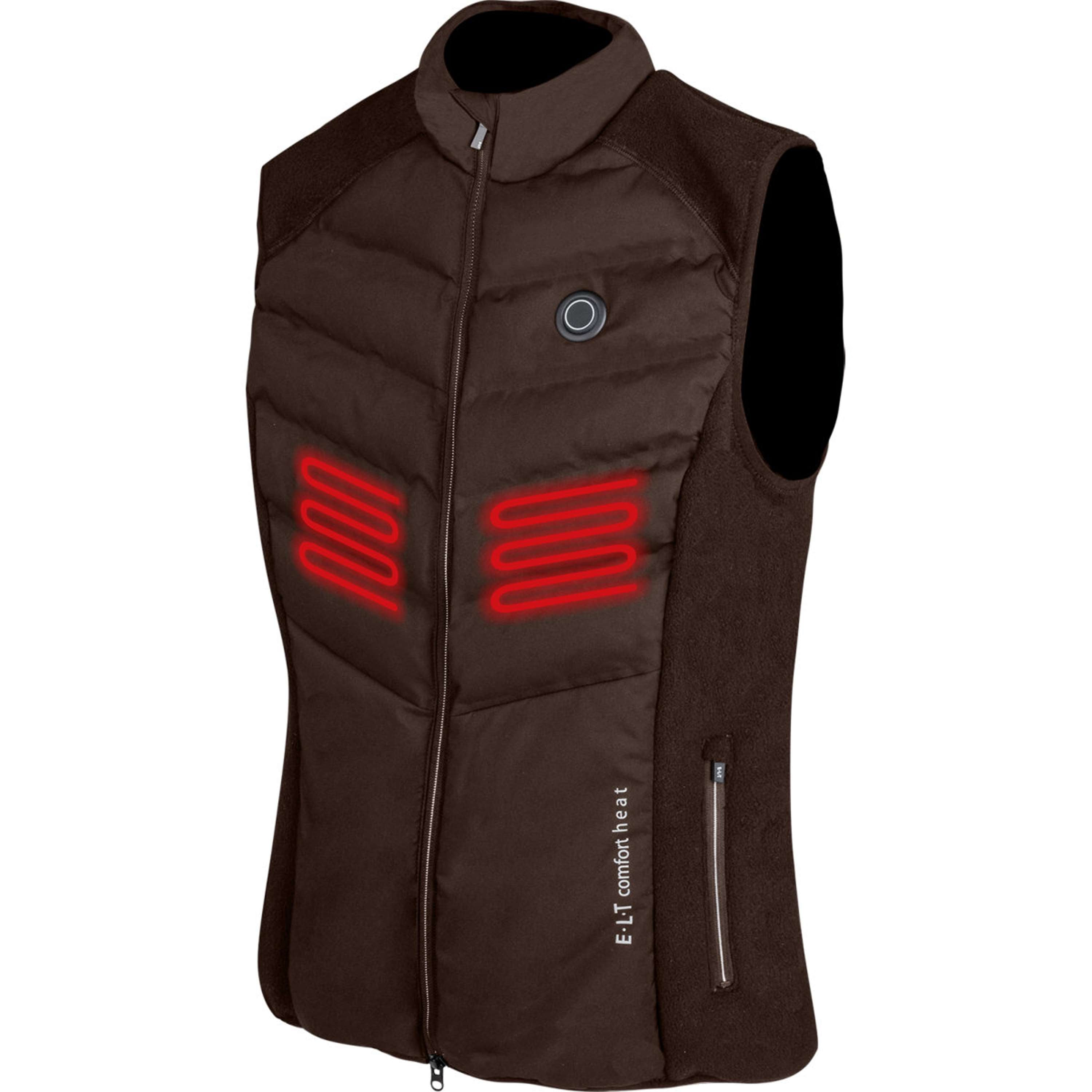 ELT Verwarmde Bodywarmer Comfort Heat Espresso