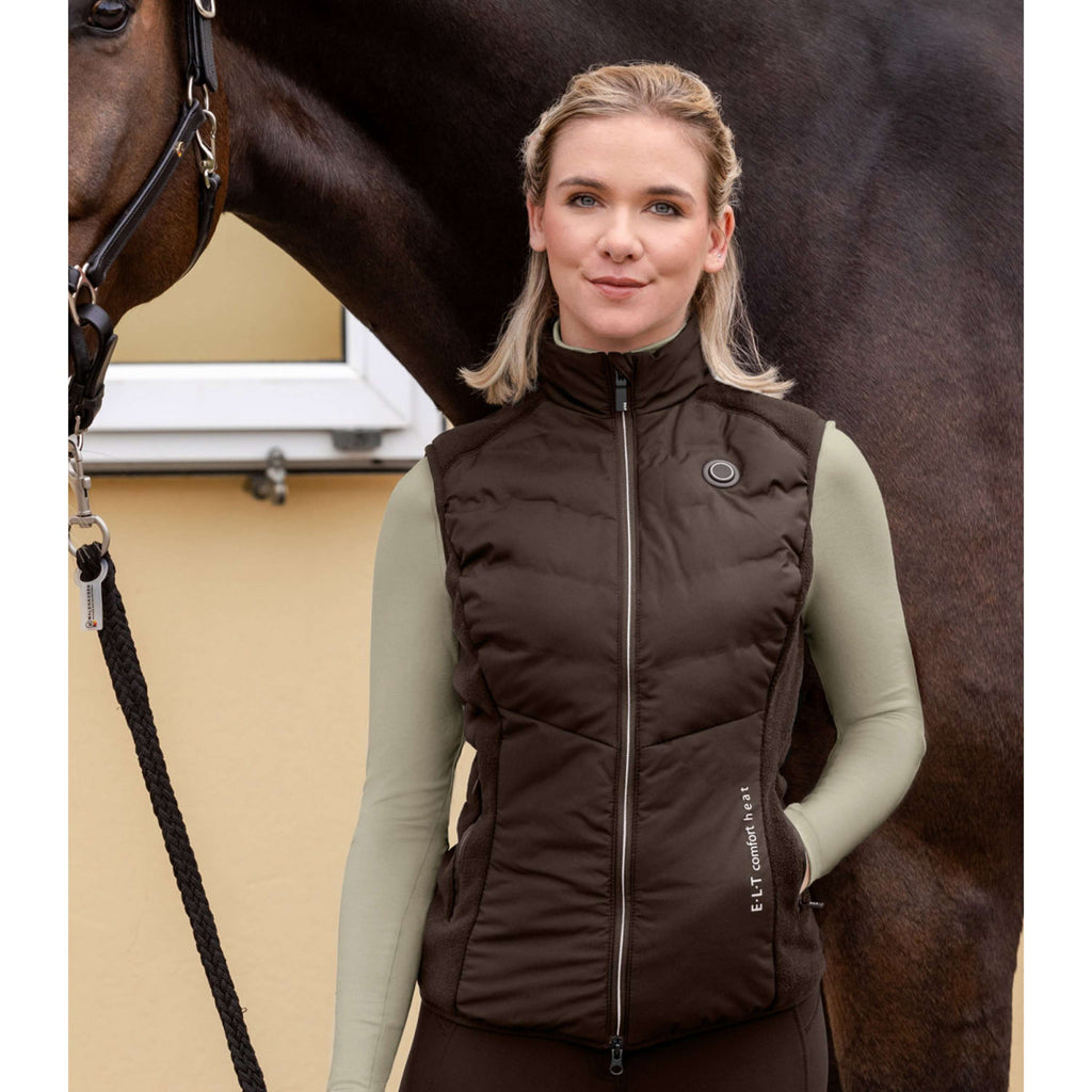 ELT Verwarmde Bodywarmer Comfort Heat Espresso