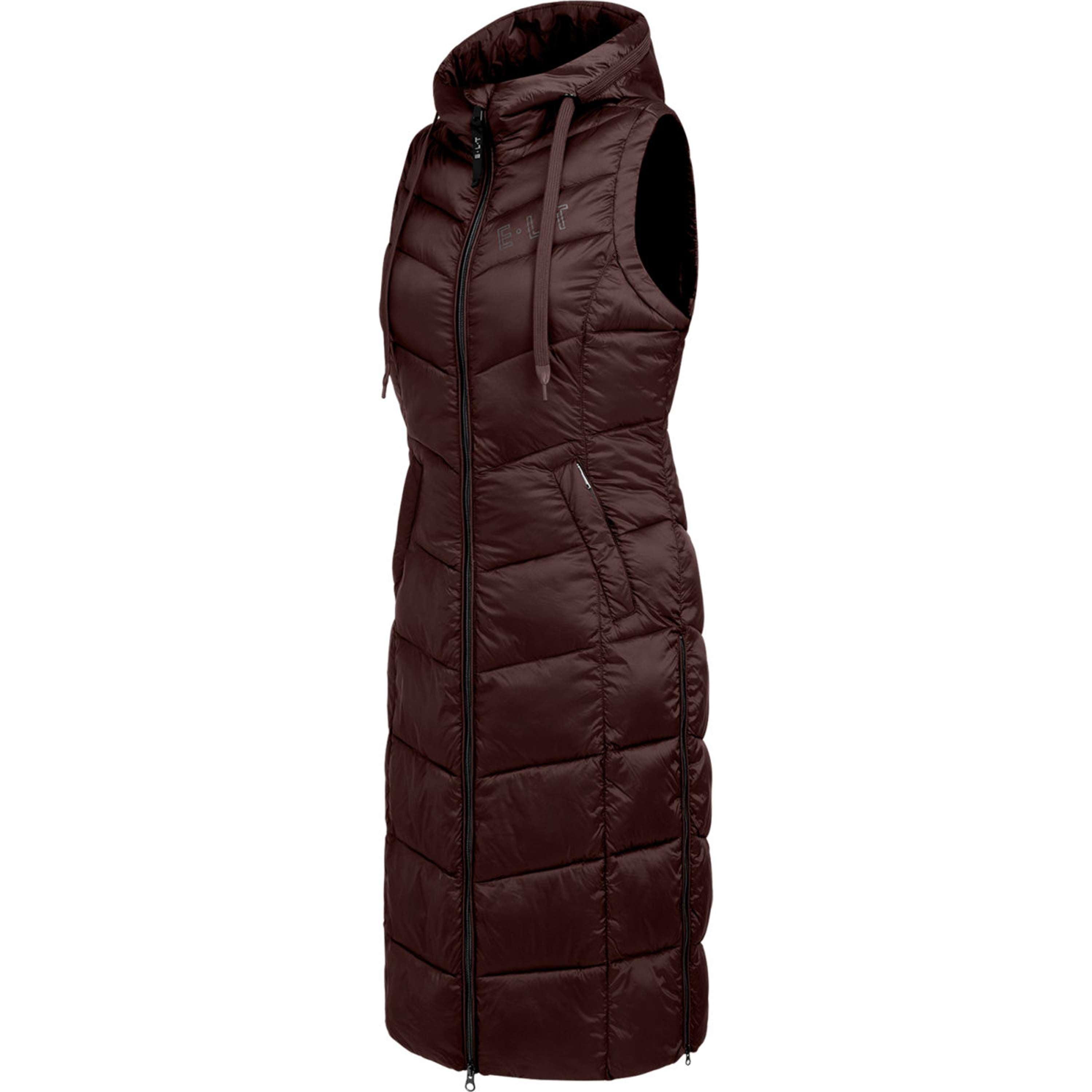 ELT Lange Bodywarmer Ostende Mahogany