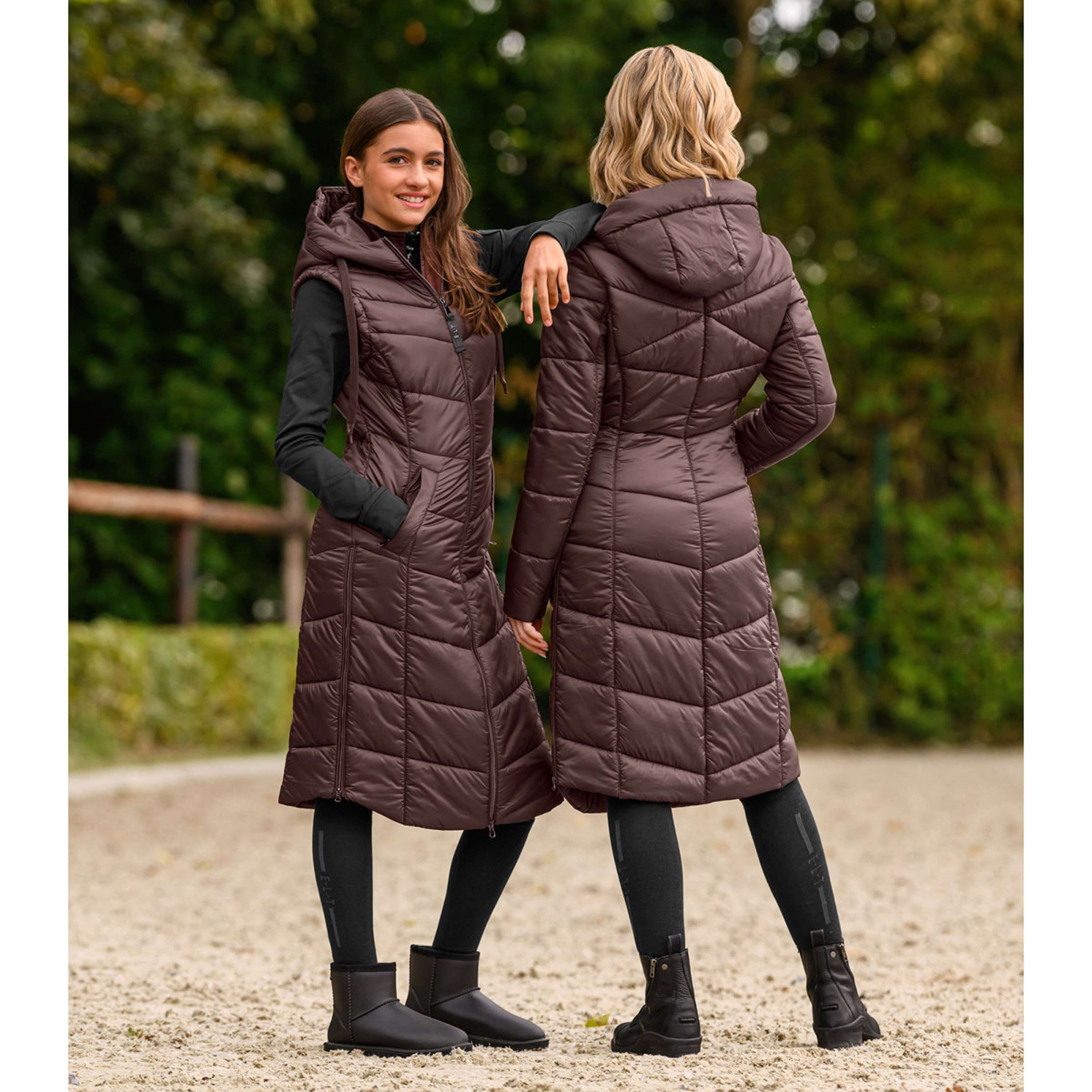 ELT Lange Bodywarmer Ostende Mahogany