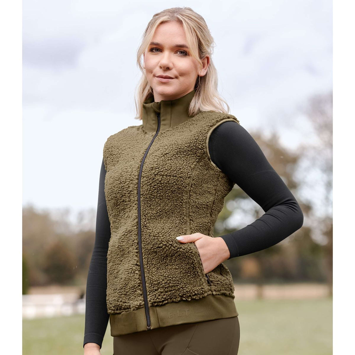 ELT Vest Rotterdam Fleece Khaki Green