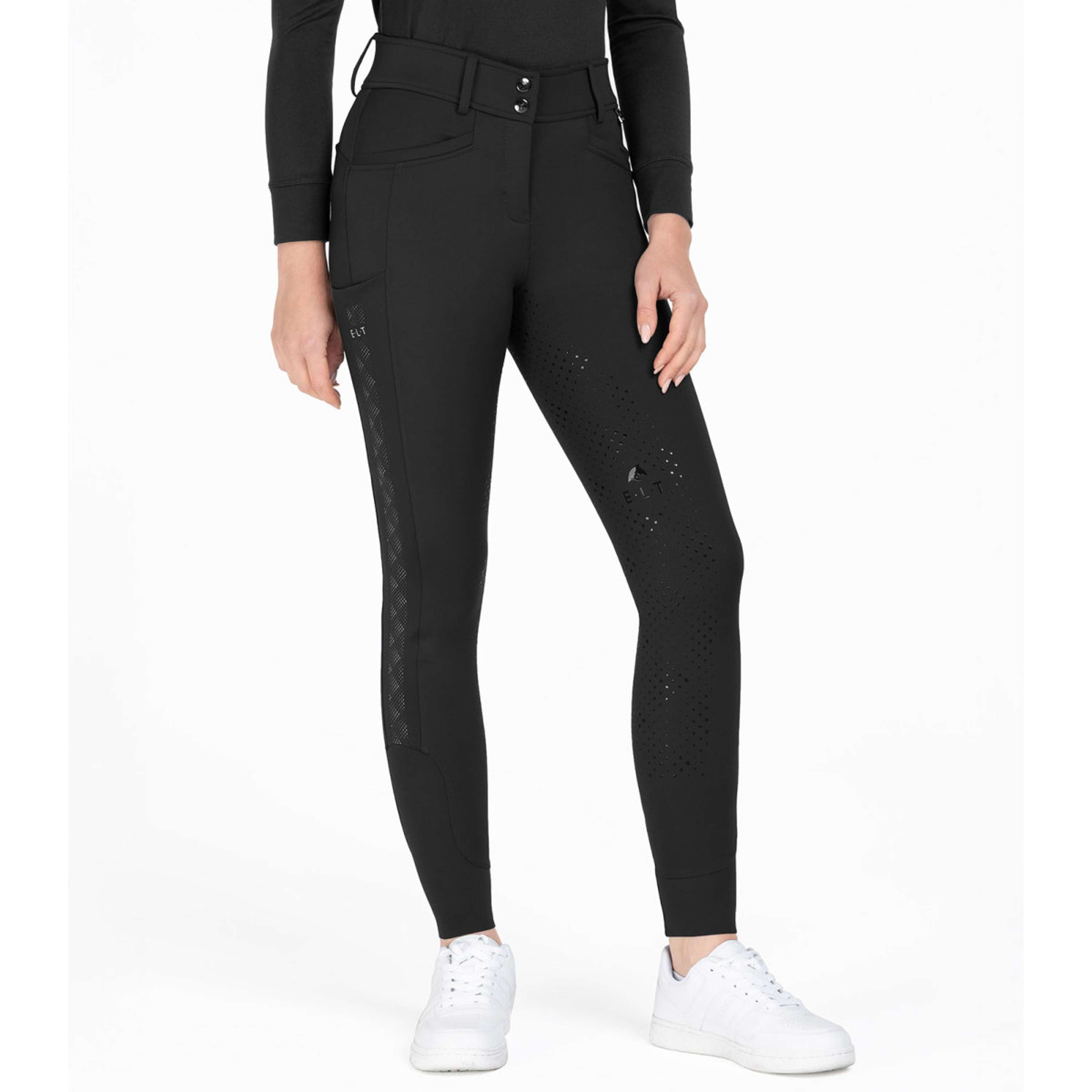 ELT Rijbroek Reflective Full Grip Zwart