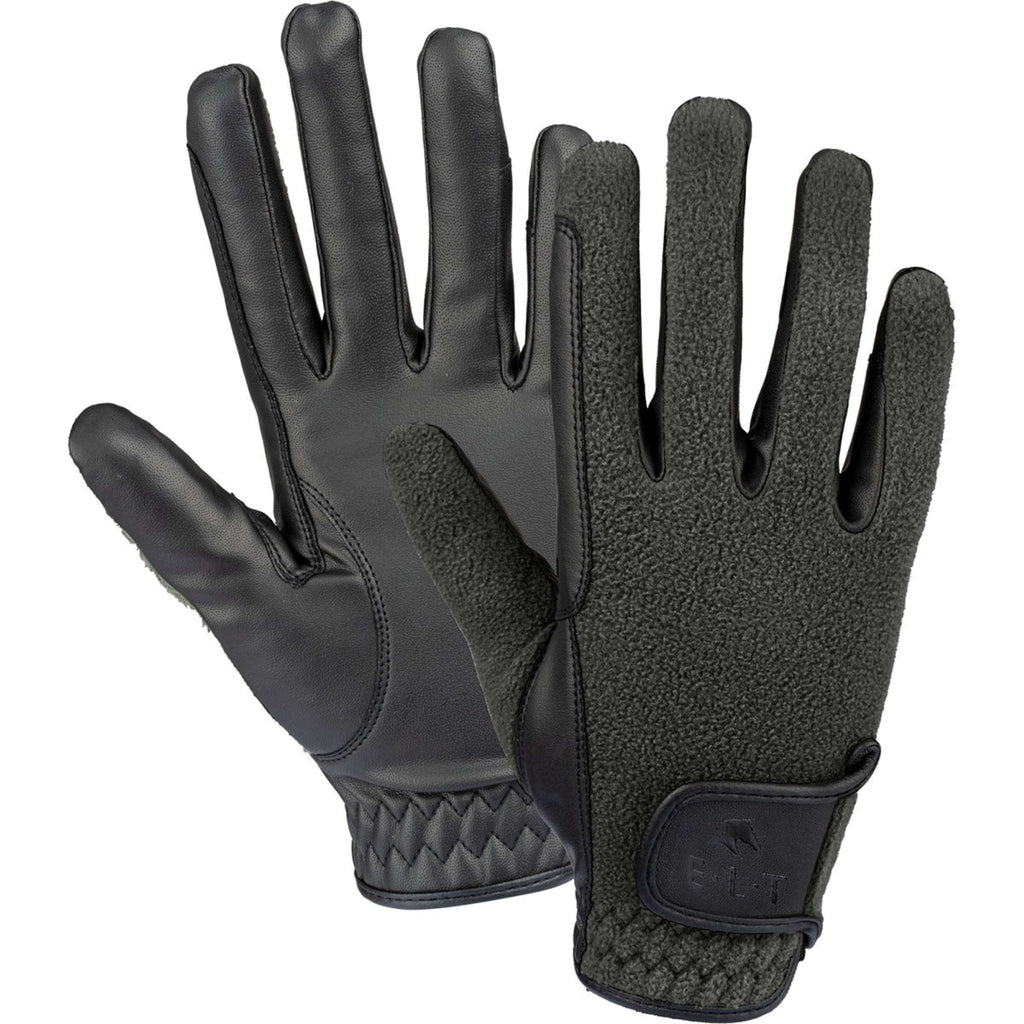 ELT Rijhandschoenen Winter Fleece Zwart