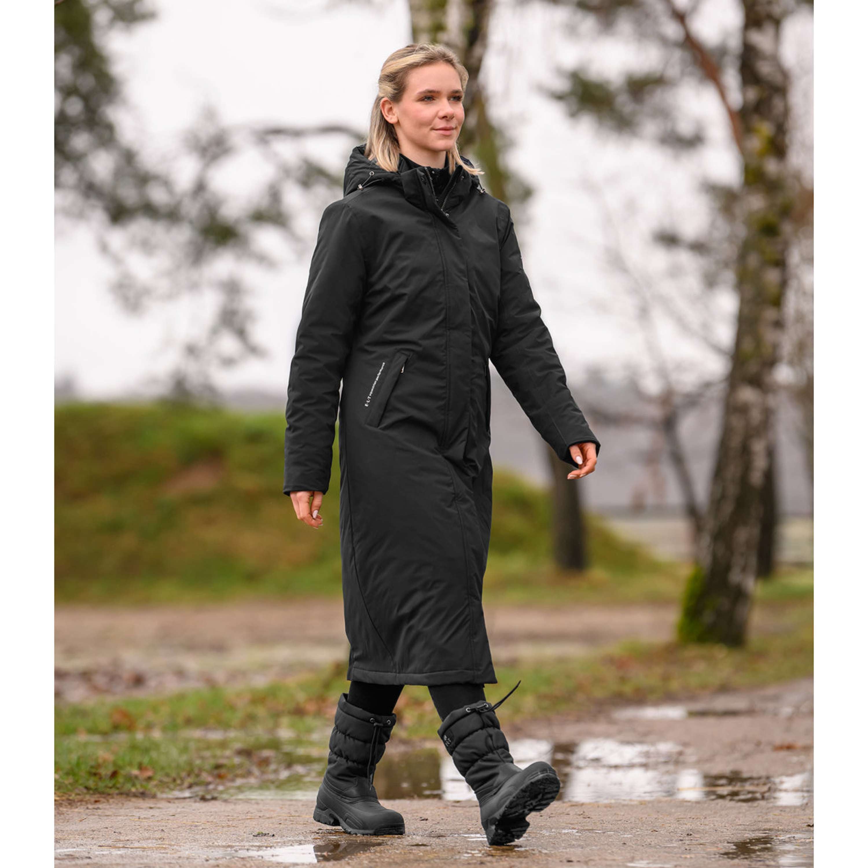 ELT Lange Regenjas Winter Performance Zwart
