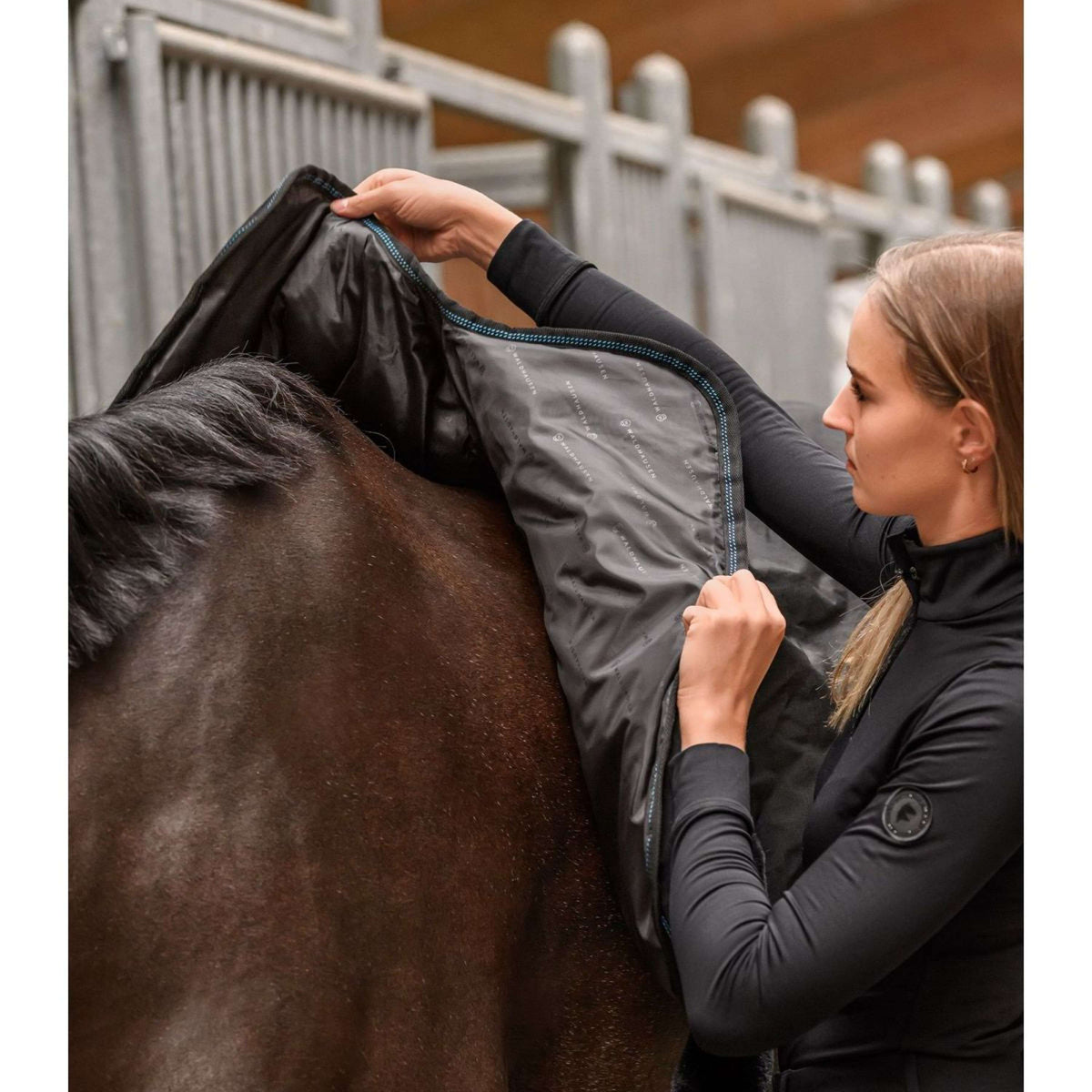 Waldhausen Verwarmings- en Massage Deken TecSupreme Zwart