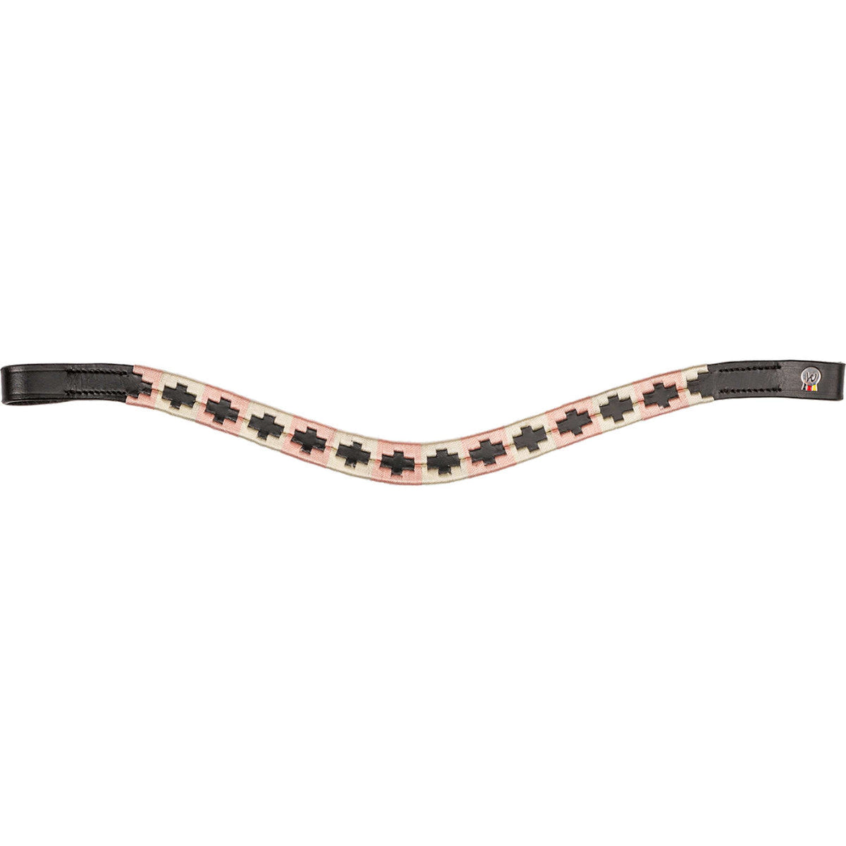 Waldhausen Frontriem X-Line Polo Zwart/Roze/Beige