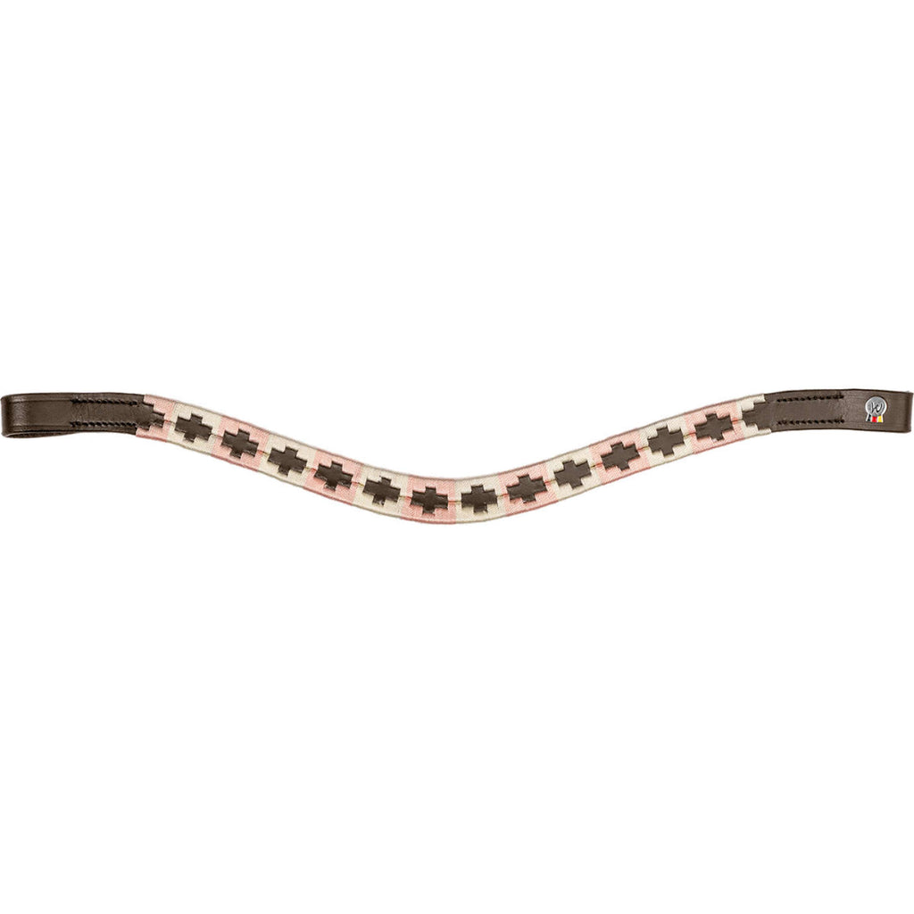 Waldhausen Frontriem X-Line Polo Bruin/Roze/Beige