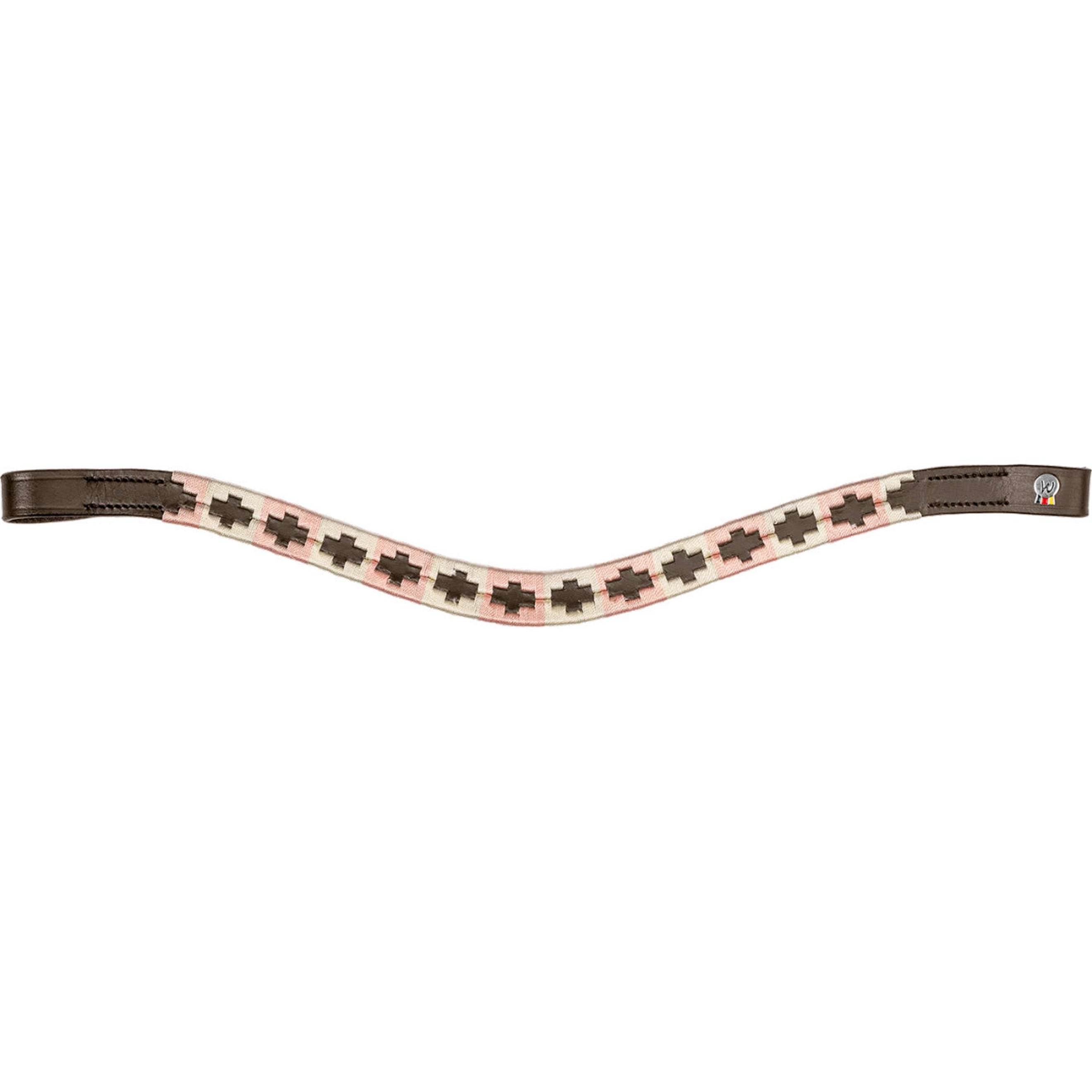 Waldhausen Frontriem X-Line Polo Bruin/Roze/Beige