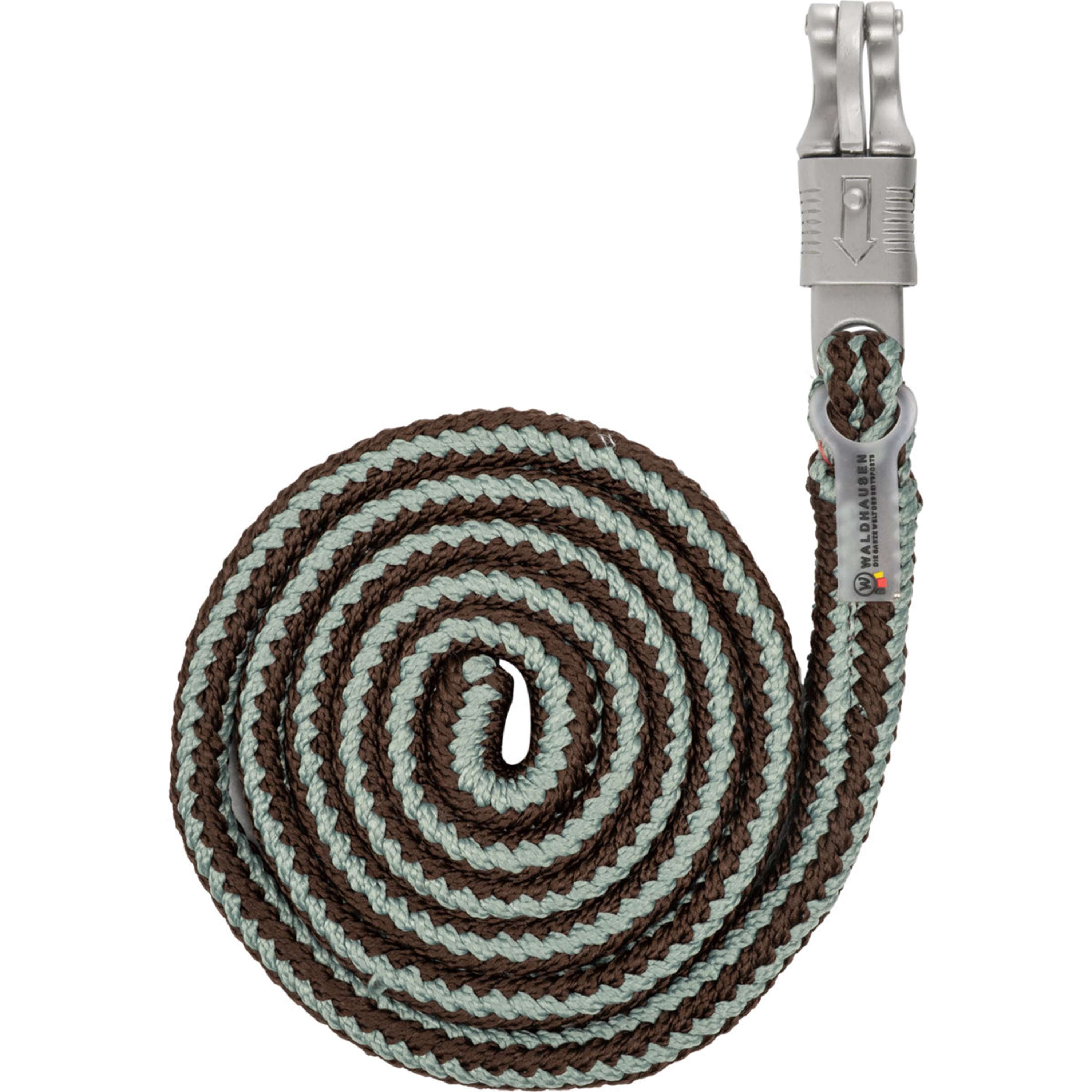 Waldhausen Halstertouw Plus met Paniekhaak Espresso/Sage