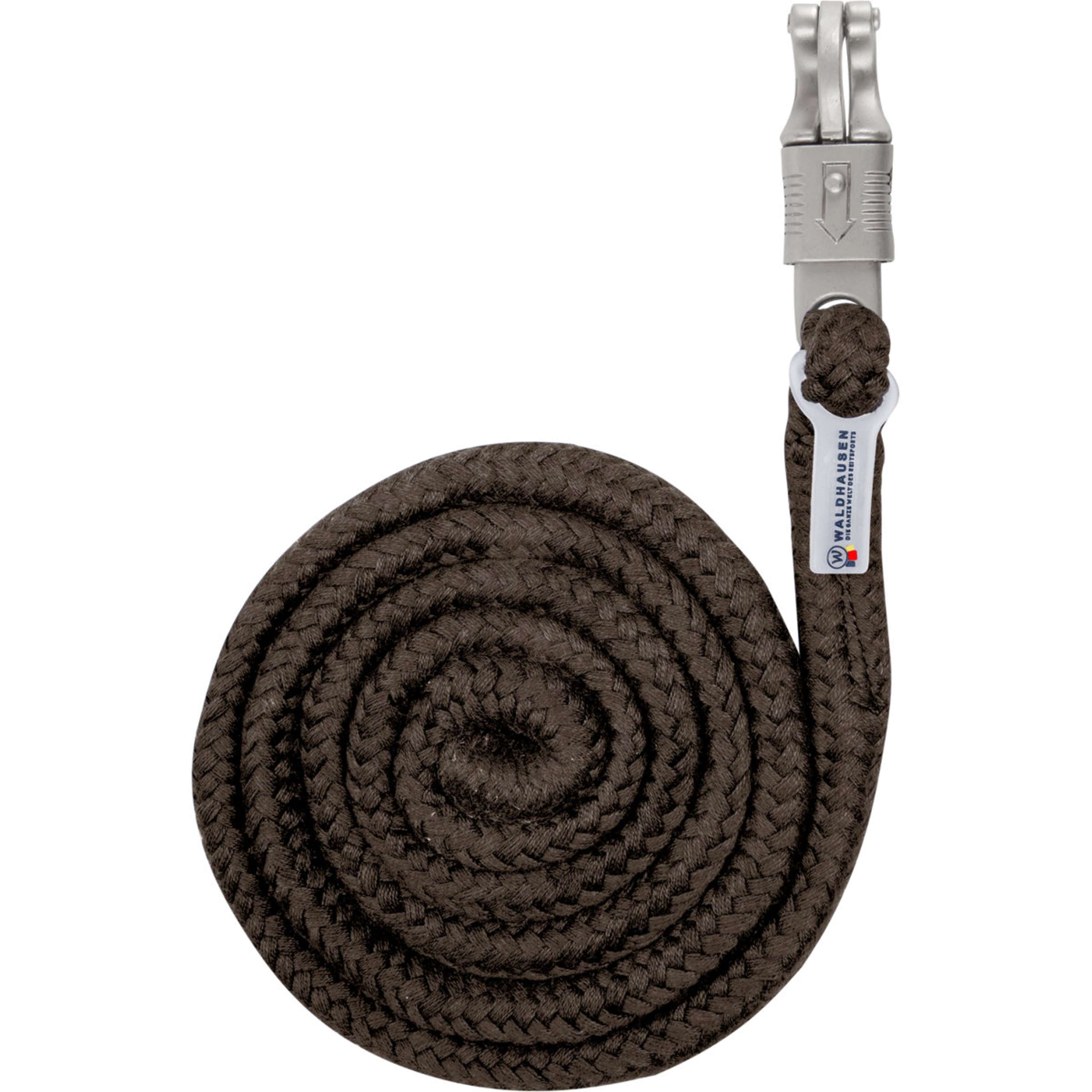Waldhausen Halstertouw Plus met Paniekhaak Espresso