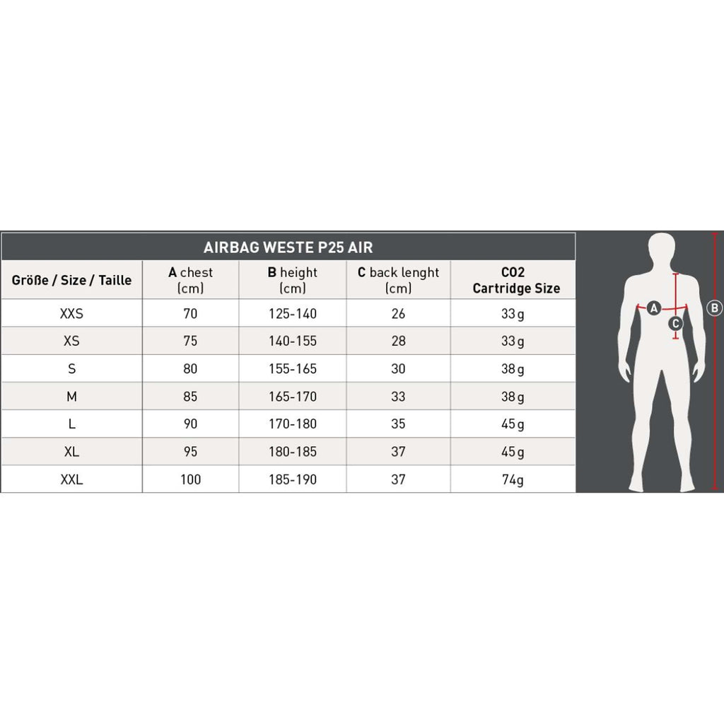 Swing Airbag Vest P25 AIR Zwart