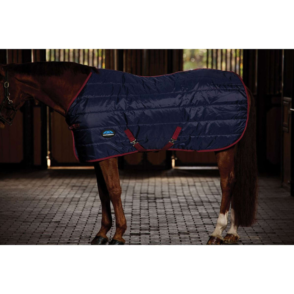 WeatherBeeta Staldeken ComFiTec 210D Channel Quilt Standard Neck 100g Navy/Burgundy