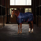 WeatherBeeta Staldeken ComFiTec 210D Channel Quilt Standard Neck 100g Navy/Burgundy