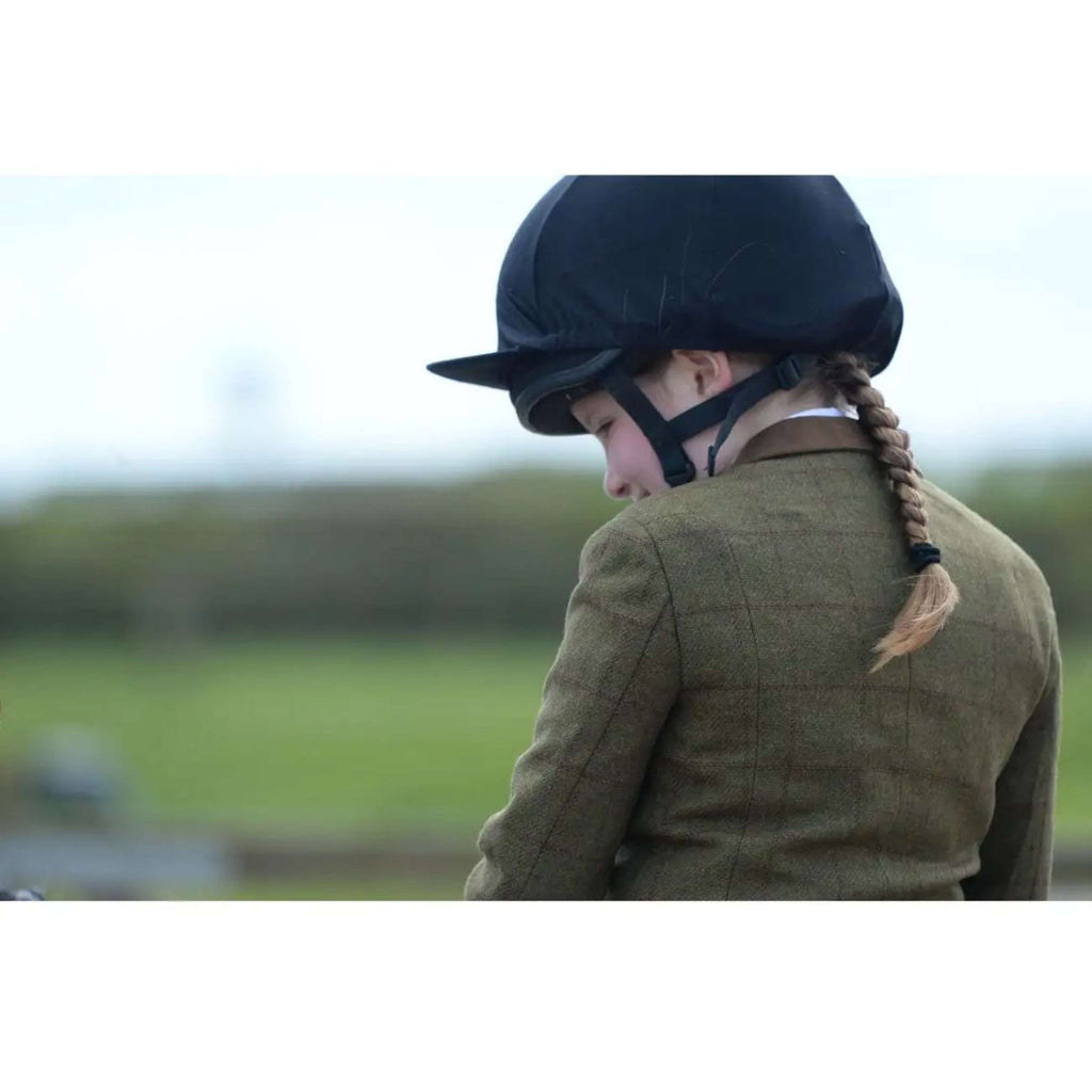 Dublin Wedstrijdjasje Albany Tweed Suede Collar Tailored Kids Bruin/Groen