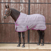 Weatherbeeta Staldeken Comfitec Channel Quilt Standard Neck Medium/Lite 210D Donkergrijs/Orchid