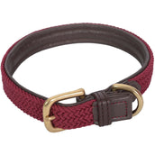 Weatherbeeta Hondenhalsband Leer Brown/maroon