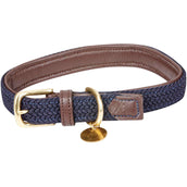 Weatherbeeta Hondenhalsband Leer Brown/navy