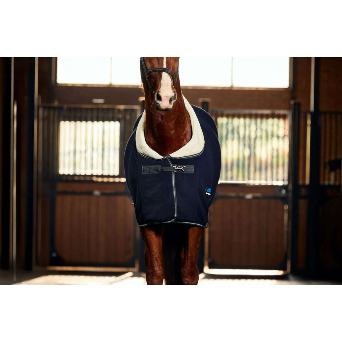 WeatherBeeta Fleecedeken Sherpa Cooler Standard Neck Navy/Charcoal