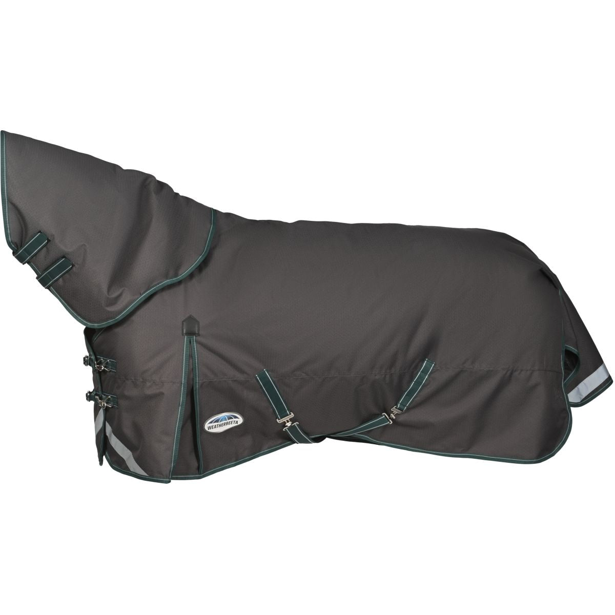 Weatherbeeta Winterdeken Comfitec Plus Dynamic II Detach-A-Neck Medium Grey/Dark Green/White