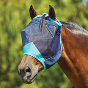 Weatherbeeta Vliegenmasker Comfitec Deluxe Fine Mesh Navy/Turquoise