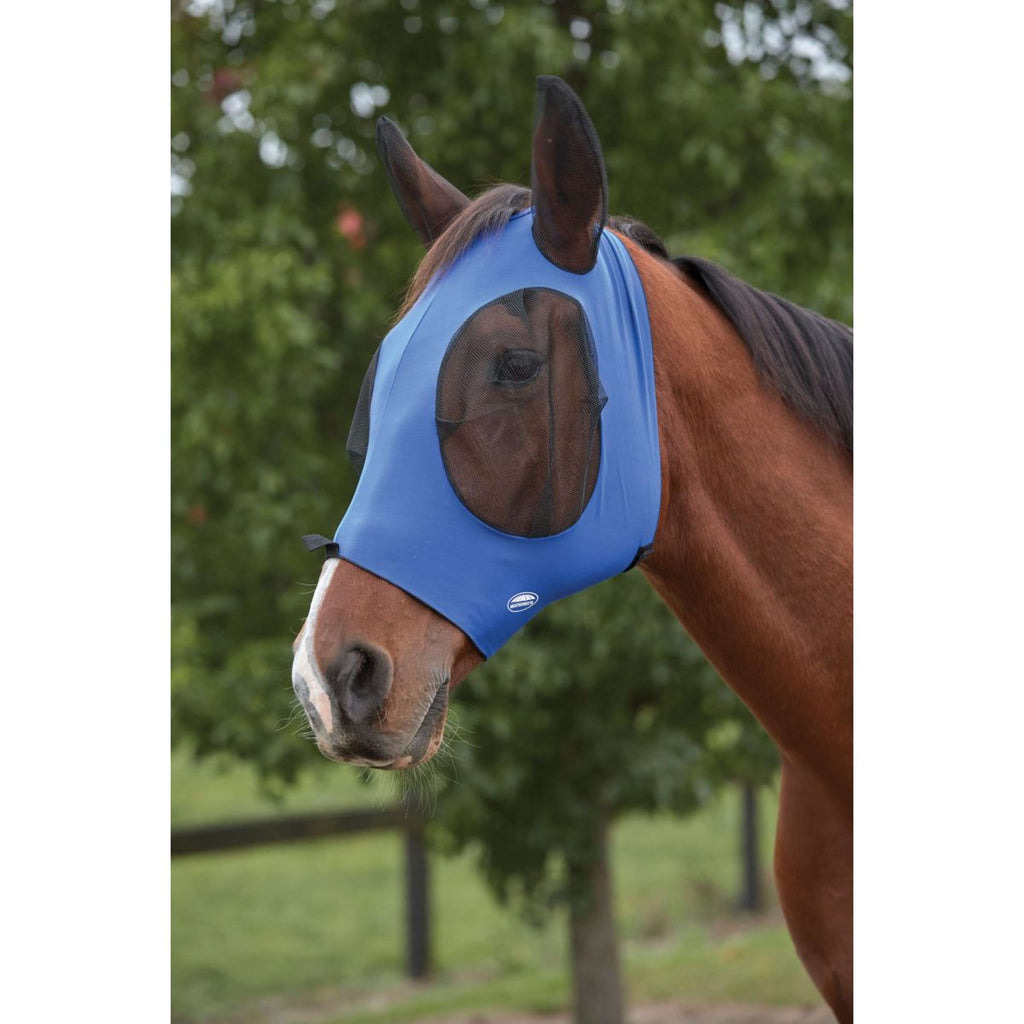 WeatherBeeta Vliegenmasker Deluxe Stretch Bug met Oren Royal Blauw/Zwart