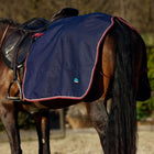 WeatherBeeta Uitrijdeken Essential Fleece Lined Quarter Sheet Navy/Burgundy
