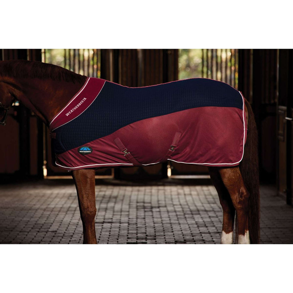 WeatherBeeta Fleecedeken Thermo-Air Standard Neck Navy/Burgundy