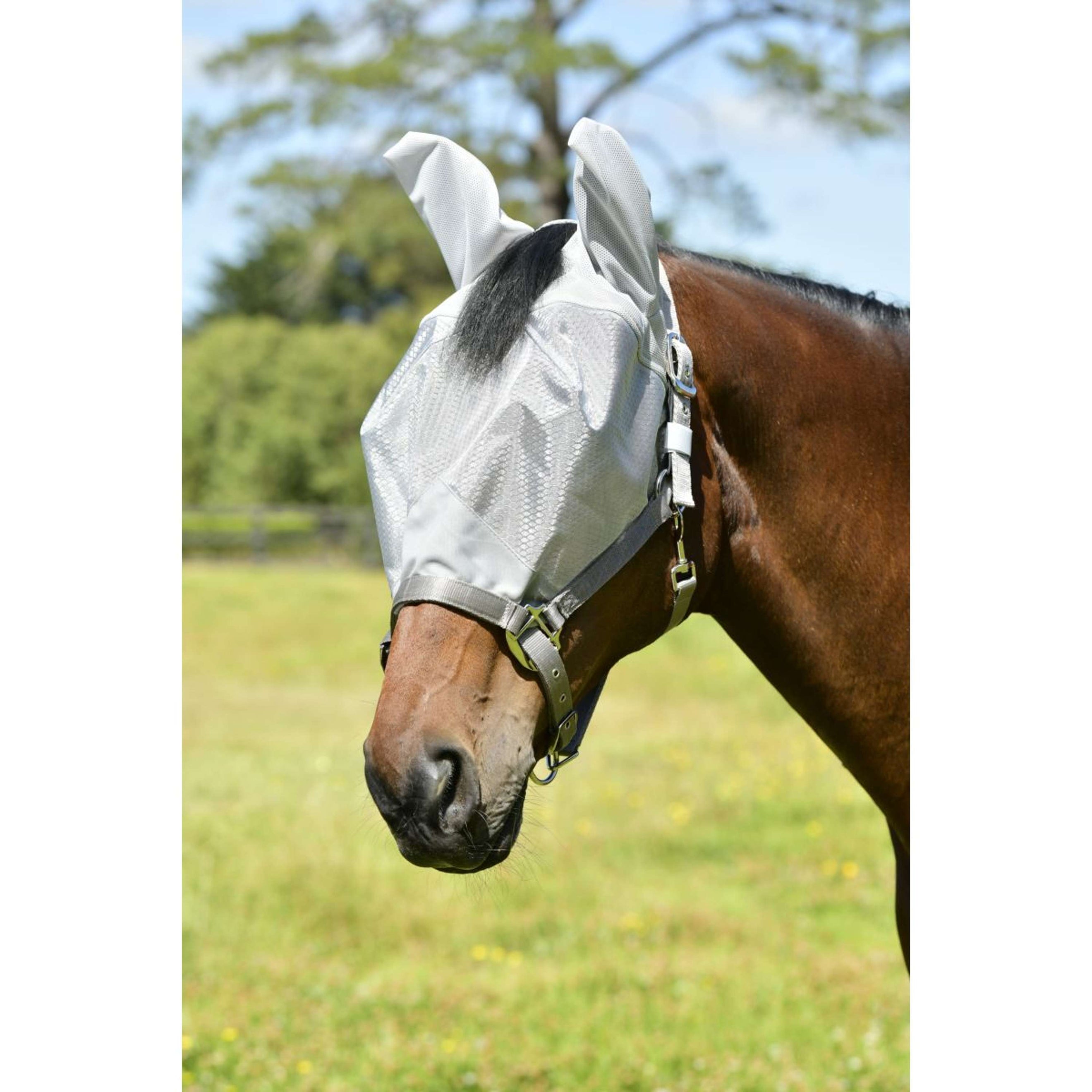 WeatherBeeta Vliegenmasker ComFiTec Hexi Dual Zilver