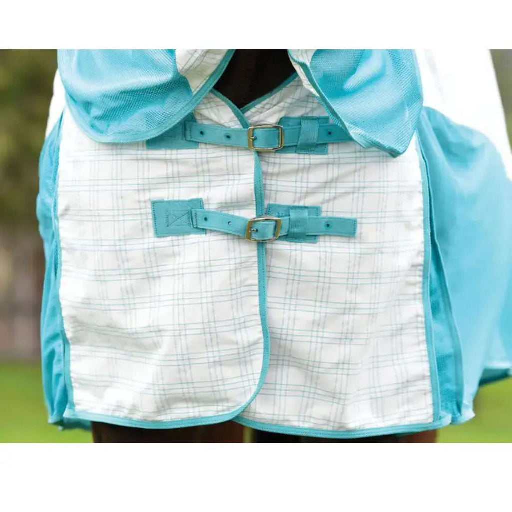 WeatherBeeta Cooler Cotton Airstream II Detach-A-Neck White/Mint