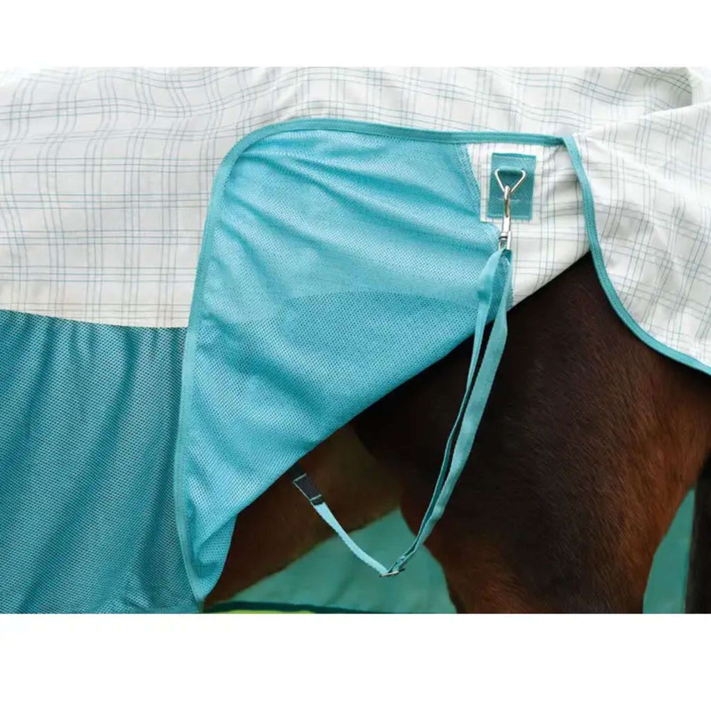 WeatherBeeta Cooler Cotton Airstream II Detach-A-Neck White/Mint