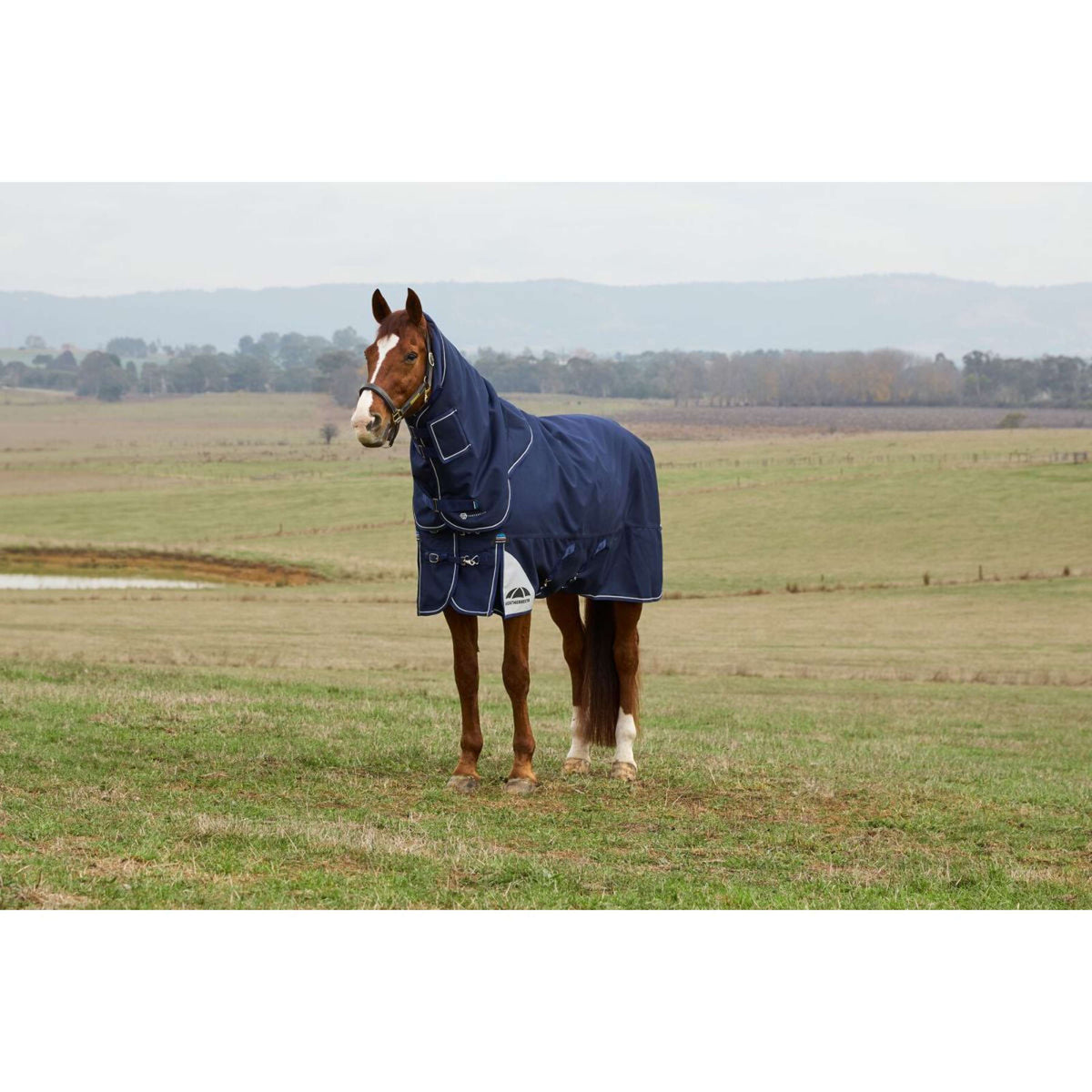 WeatherBeeta ComFiTec Ultra Turnout Detach-A-Neck 100g Navy