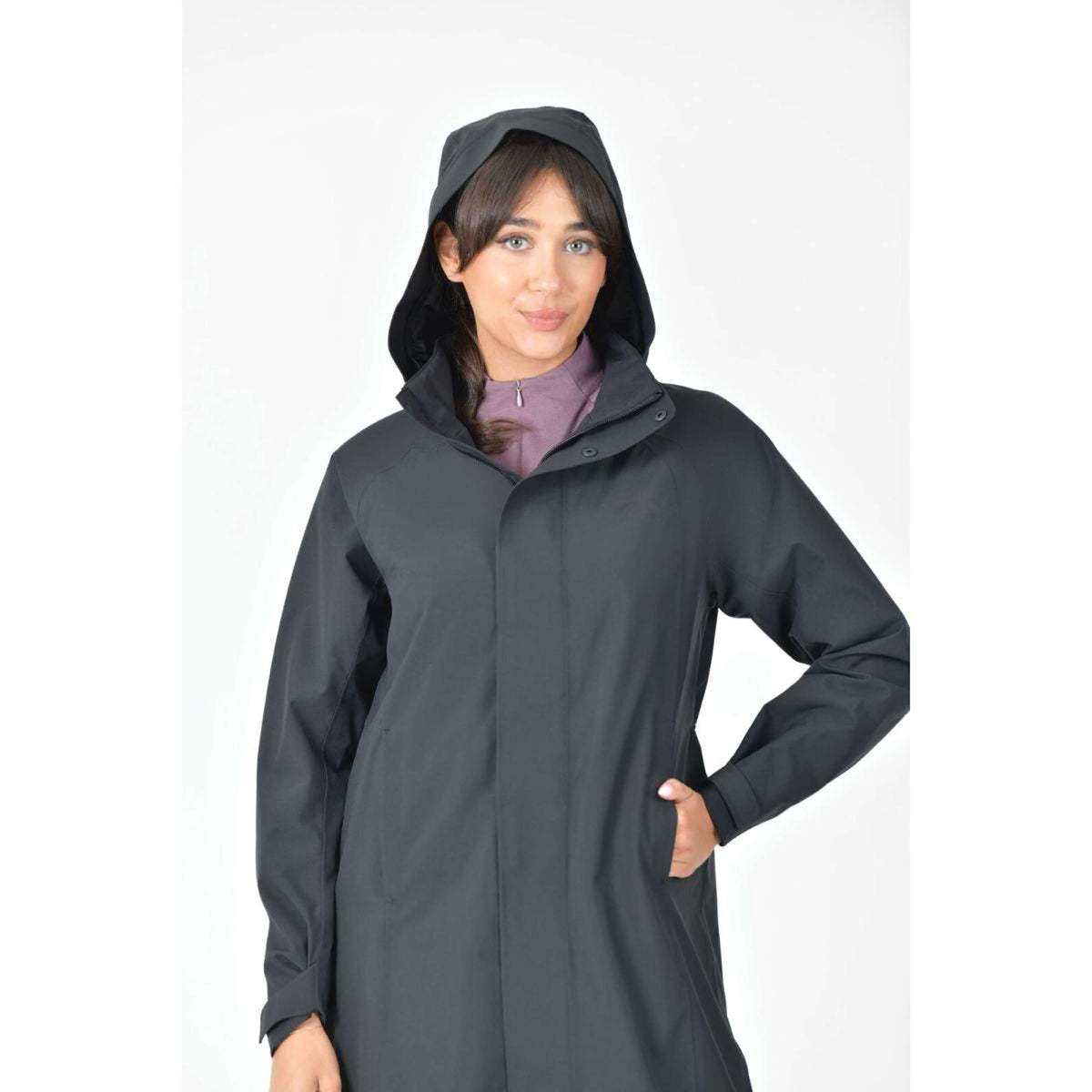WeatherBeeta Lange Jas Windbreaker Longline Zwart