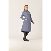 WeatherBeeta Lange Jas Windbreaker Longline Slate Blue